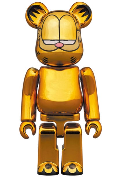 Bearbrick Garfield (Gold Chrome Version) 100% and 400% by Medicom