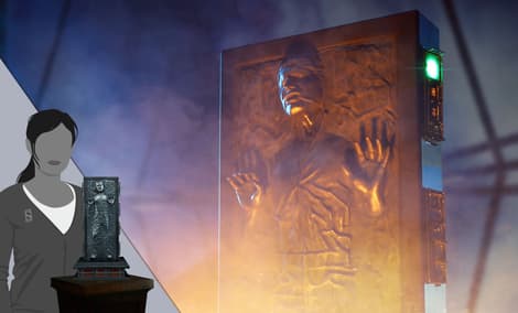 Gallery Feature Image of Han Solo in Carbonite Sixth Scale Figure - Click to open image gallery