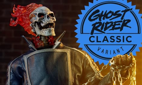 Gallery Feature Image of Ghost Rider - Classic Variant Sixth Scale Figure - Click to open image gallery