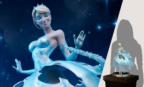 Sideshow J Scott Campbell Fairytale Fantasy Cenerentola CINDERELLA Sexy Statue Sideshow 