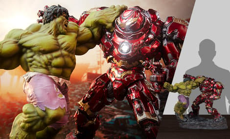 Gallery Feature Image of Hulk vs Hulkbuster Maquette - Click to open image gallery