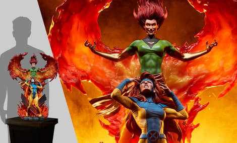 Gallery Feature Image of Phoenix and Jean Grey Maquette - Click to open image gallery