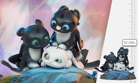 Gallery Feature Image of Dart, Pouncer, and Ruffrunner Statue - Click to open image gallery