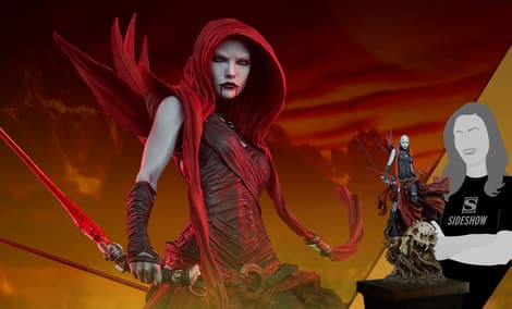 Gallery Feature Image of Asajj Ventress™ Mythos Statue - Click to open image gallery
