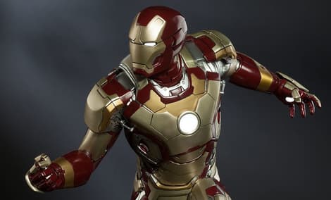Gallery Feature Image of Iron Man Mark 42 Quarter Scale Maquette - Click to open image gallery