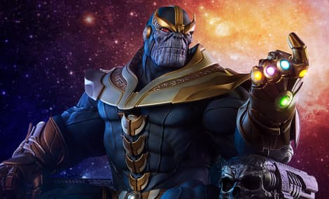 Gallery Feature Image of Thanos on Throne Maquette - Click to open image gallery