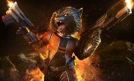Gallery Feature Image of Rocket Raccoon Premium Format™ Figure - Click to open image gallery