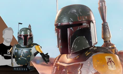 Gallery Feature Image of Boba Fett Life-Size Bust - Click to open image gallery
