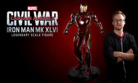 Gallery Feature Image of Iron Man Mark XLVI Legendary Scale™ Figure - Click to open image gallery