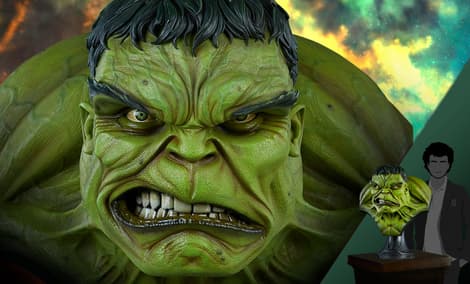 Gallery Feature Image of The Incredible Hulk Life-Size Bust - Click to open image gallery