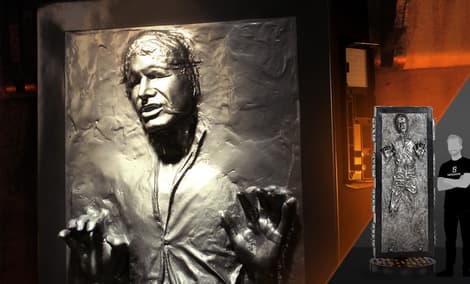 Gallery Feature Image of Han Solo in Carbonite Life-Size Figure - Click to open image gallery