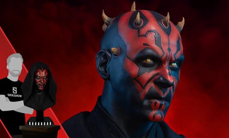 Gallery Feature Image of Darth Maul Life-Size Bust - Click to open image gallery