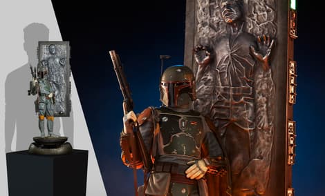 Gallery Feature Image of Boba Fett and Han Solo in Carbonite Premium Format™ Figure - Click to open image gallery