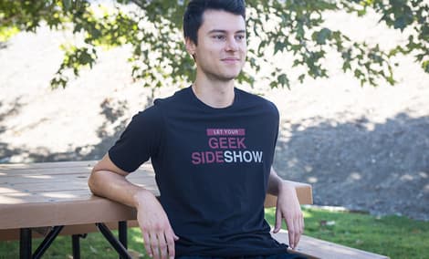 Gallery Feature Image of Let Your Geek Sideshow T-Shirt Apparel - Click to open image gallery