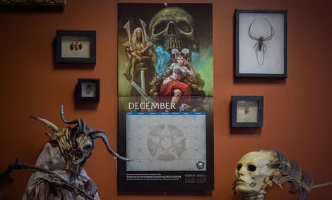 Gallery Feature Image of Court of the Dead 2019 Deluxe Wall Calendar Miscellaneous Collectibles - Click to open image gallery