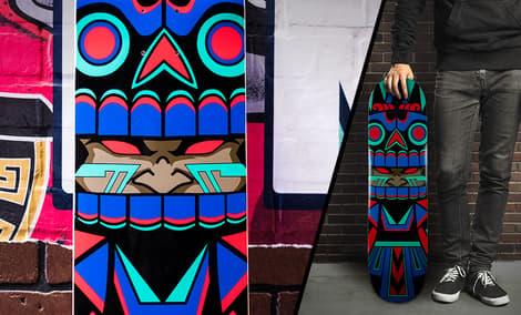Gallery Feature Image of Mictlan Skateboard Deck - Click to open image gallery