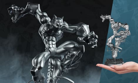 Gallery Feature Image of T'Challa (Vibranium Edition) Designer Collectible Toy - Click to open image gallery