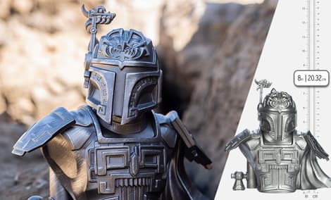 Gallery Feature Image of Boba Fett (Silver Variant) Designer Collectible Bust - Click to open image gallery