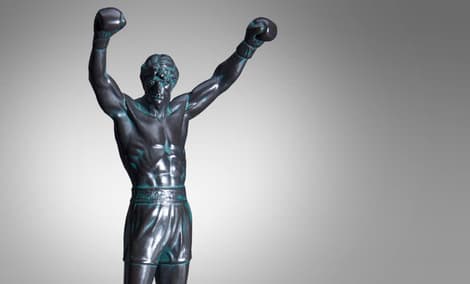 Gallery Feature Image of Rocky Balboa Resin Statue - Click to open image gallery