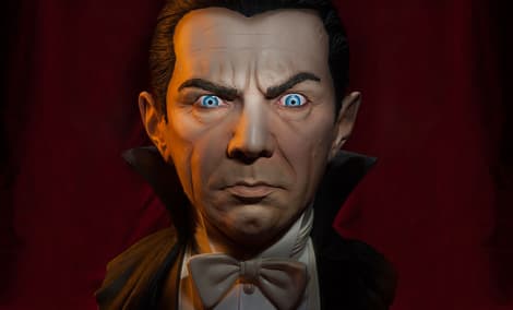 Gallery Feature Image of Classic Dracula Life-Size Bust - Click to open image gallery