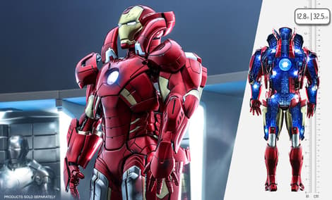 Gallery Feature Image of Iron Man Mark VII (Open Armor Version) Sixth Scale Diorama - Click to open image gallery
