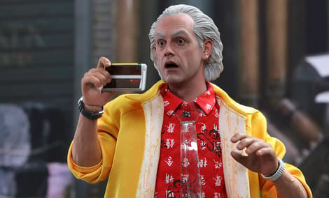 Gallery Feature Image of Dr. Emmett Brown Sixth Scale Figure - Click to open image gallery