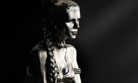 Gallery Feature Image of Princess Leia Figurine Pewter Collectible - Click to open image gallery