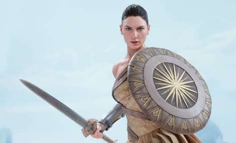 Gallery Feature Image of Wonder Woman Training Armor Version Sixth Scale Figure - Click to open image gallery