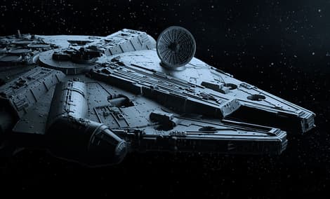Gallery Feature Image of Millennium Falcon Pewter Collectible - Click to open image gallery