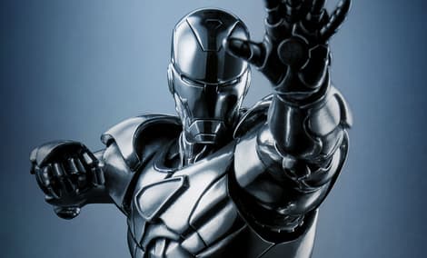 Gallery Feature Image of Iron Man Figurine Pewter Collectible - Click to open image gallery