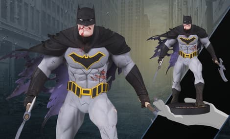 Gallery Feature Image of Metal Batman Statue - Click to open image gallery