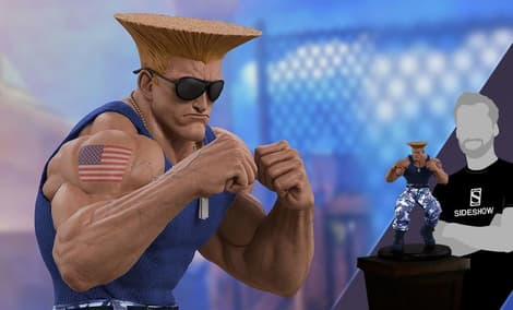 Gallery Feature Image of Guile Player 2 Statue - Click to open image gallery