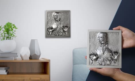 Gallery Feature Image of Han Solo in Carbonite Mini Plaque Statue - Click to open image gallery