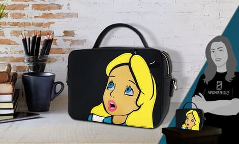 Gallery Feature Image of Alice Surprised Crossbody Bag Apparel - Click to open image gallery