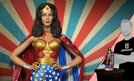 Gallery Feature Image of Wonder Woman Cape Variant Maquette - Click to open image gallery