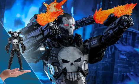 Gallery Feature Image of The Punisher War Machine Armor Sixth Scale Figure - Click to open image gallery