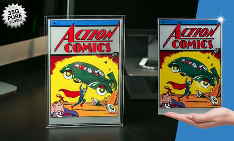 Gallery Feature Image of Action Comics #1 Silver Foil Silver Collectible - Click to open image gallery