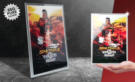 Gallery Feature Image of Star Trek II: The Wrath of Khan Silver Foil Silver Collectible - Click to open image gallery