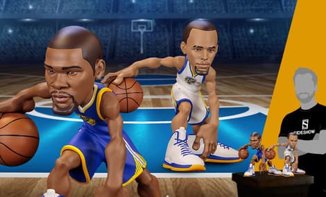 Gallery Feature Image of Stephen Curry and Kevin Durant SmALL-Stars Collectible Set - Click to open image gallery