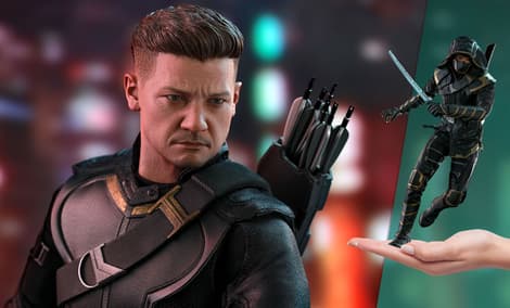 Gallery Feature Image of Hawkeye (Deluxe Version) Sixth Scale Figure - Click to open image gallery