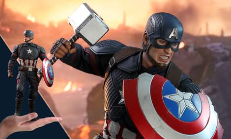Gallery Feature Image of Captain America Sixth Scale Figure - Click to open image gallery