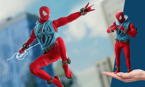 Gallery Feature Image of Spider-Man (Scarlet Spider Suit) Sixth Scale Figure - Click to open image gallery