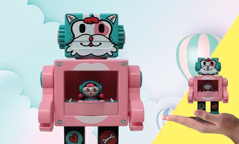 Gallery Feature Image of Petslala Pink OBOT Collectible Figure - Click to open image gallery