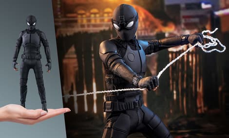 Gallery Feature Image of Spider-Man (Stealth Suit) Sixth Scale Figure - Click to open image gallery