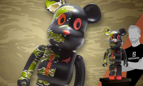 Gallery Feature Image of Be@rbrick x atmos x STAPLE #2 1000% Figure - Click to open image gallery