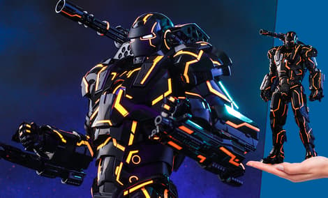 Gallery Feature Image of Neon Tech War Machine Sixth Scale Figure - Click to open image gallery