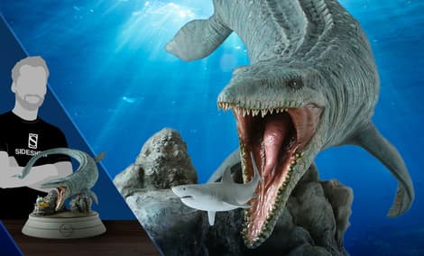 Gallery Feature Image of Mosasaurus Statue - Click to open image gallery