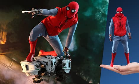 Gallery Feature Image of Spider-Man (Homemade Suit) Sixth Scale Figure - Click to open image gallery