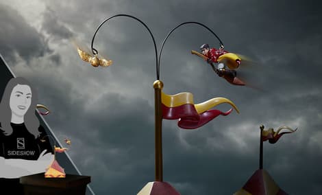 Gallery Feature Image of Chasing the Snitch Figurine - Click to open image gallery