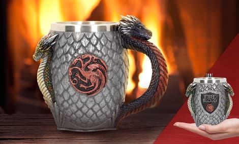 Gallery Feature Image of House Targaryen Tankard Collectible Drinkware - Click to open image gallery